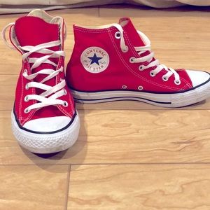 Red Hightop Converse